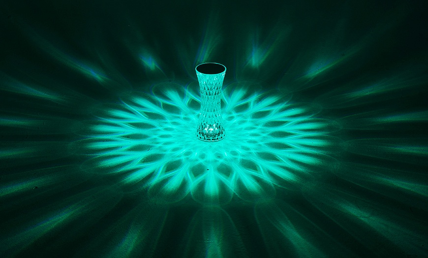 Image 17: Living And Home Transparent Faceted Night Lamp