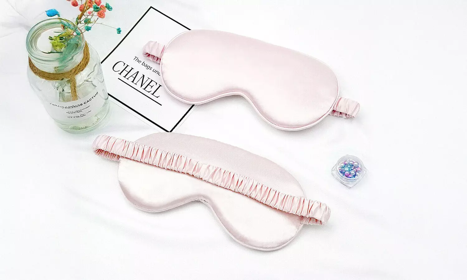 Double-sided Satin Silky travel Sleep Eye Mask Cover Padded Blindfold Smooth