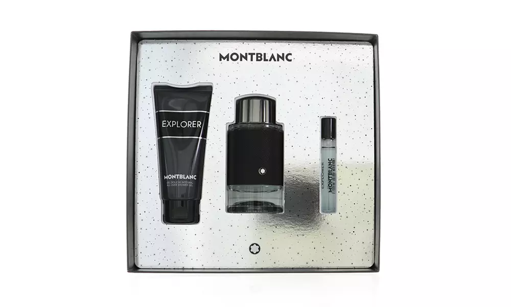 Montblanc Explorer, Explorer Platinum, or Explorer Ultra Blue 3 Piece Gift Sets