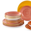 Image 3: Set di 18 piatti in porcellana colorati
