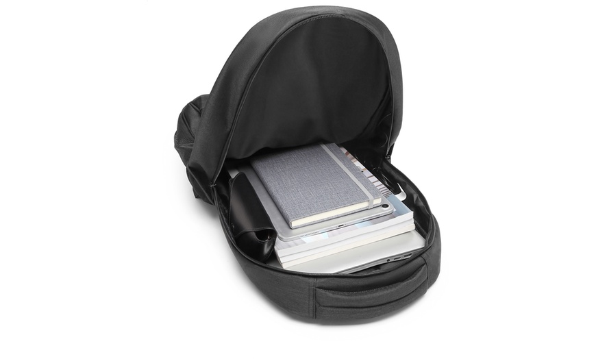 Image 2: KONO Travel Backpack Business Bag with USB Port and Laptop Compartment