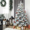 Image 1: HomCom Artificial Christmas Tree - 6ft or 7ft