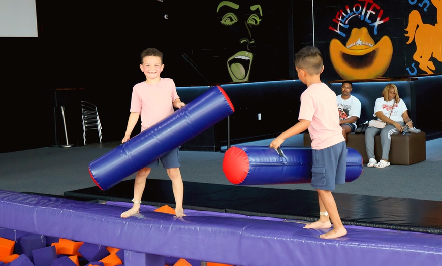 Image 4: Unlimited Jumping and Arcade Cards to a Massive Texas City Fun Center