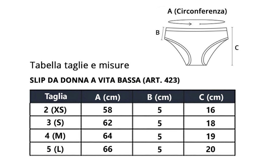 Image 3: 6 o 12 slip da donna a vita bassa o culotte Liabel