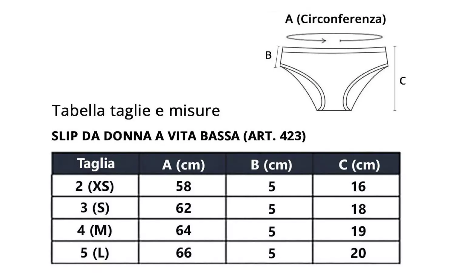 6 o 12 slip da donna a vita bassa o culotte Liabel
