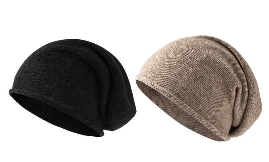 Image 13: 1 oder 2x Unisex-Beanie aus 100 % Wolle