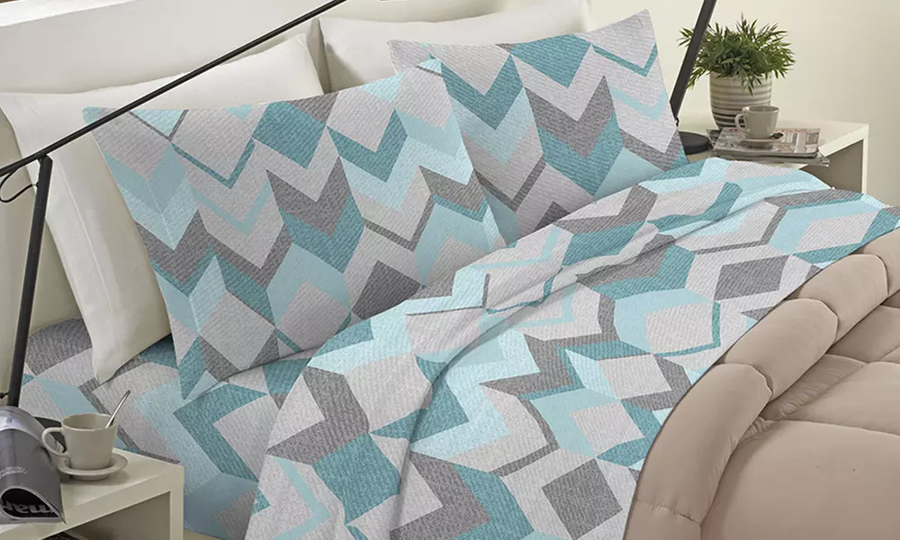 Completo lenzuola in flanella stampata