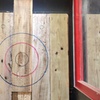 Image 2: In-House Axe-Throwing: 1 Hour (for 2 or 4) or 2.5 Hours (for 8 or 12)