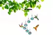 iMounTEK Charming Wind Chimes Outdoor Hanging Hummingbird Feeders - Second Medium