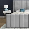 Image 6: DS Living Oxford Panel Upholstered Soft Velvet Bed