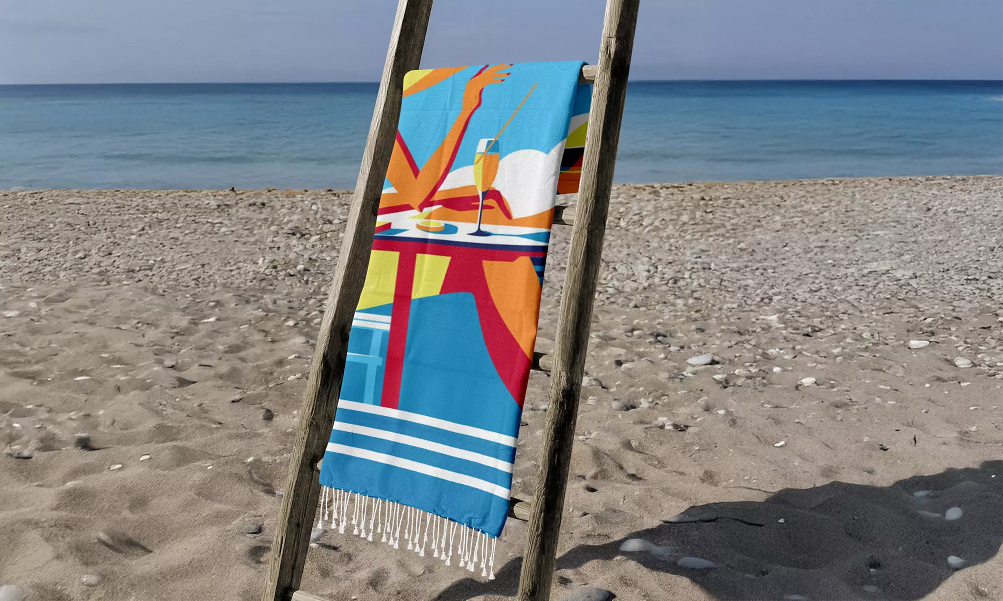 Telo mare con frange