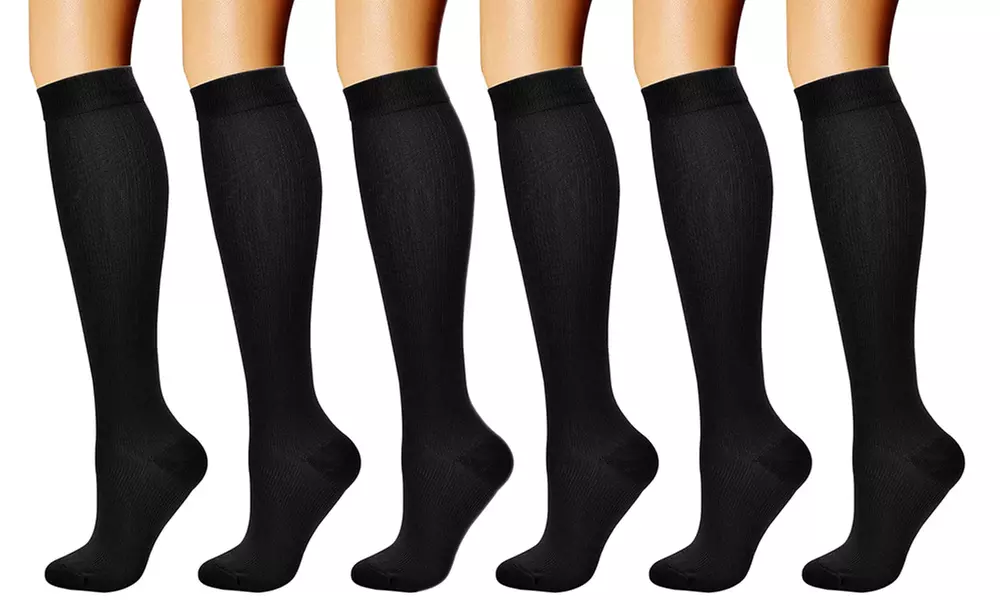 Hasta tres pares de calcetines de compresión negros - Second Medium