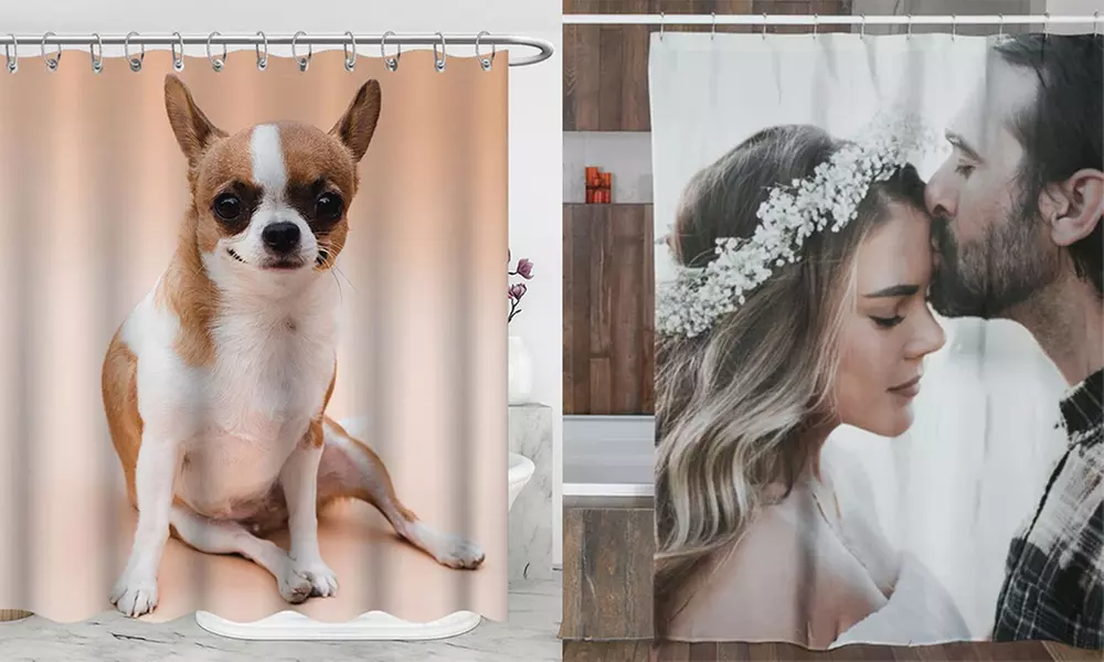 Personalisierbarer Foto-Duschvorhang