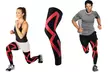 Kinesio Knee and Calf Compression Sleeves (2-Pack) - Second Medium