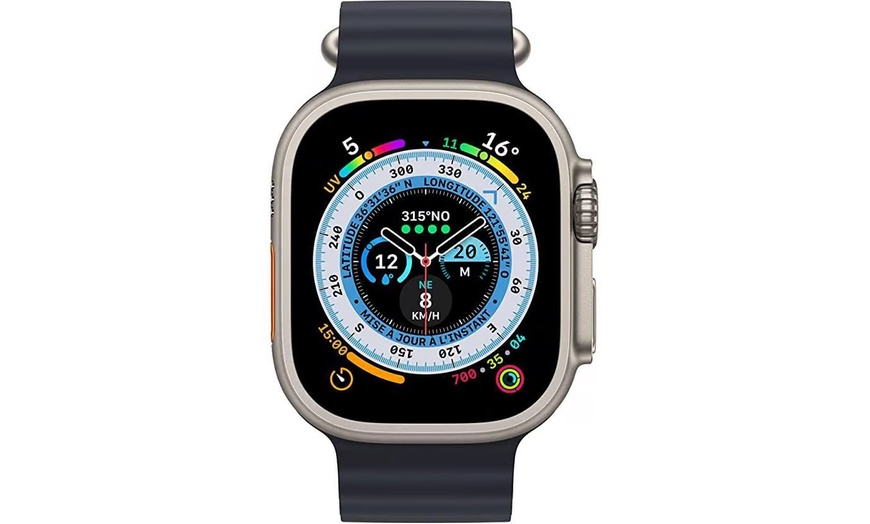 Image 3: Refurb Excellent A++ Grade Apple Watch Ultra GPS + Cellular with Black Ocean Band