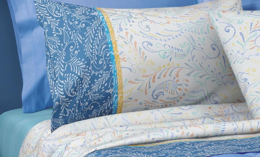 Image 18: Completo letto matrimoniale 100% cotone di Bassetti