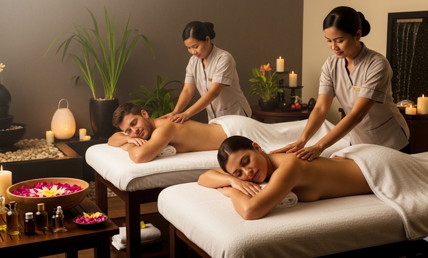Image 1: Up to 52% Off on Couples Massage Package at Aloha Massage spa