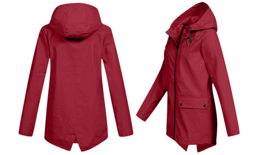 Image 4: Women's Lightweight Zip-through Hooded Windbreaker Jacket