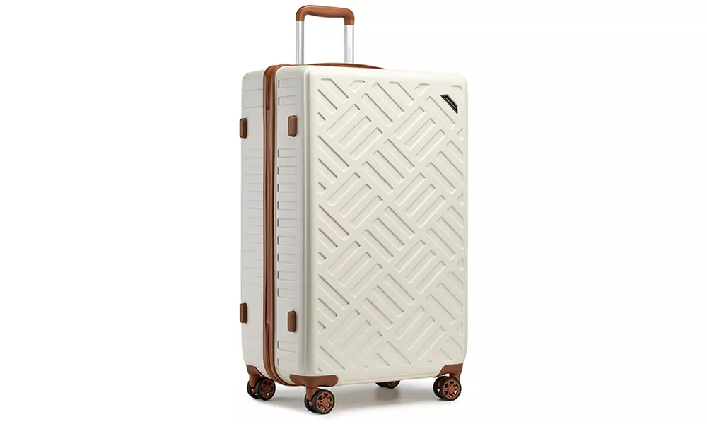 1 or 3 harde koffers met geometrisch patroon