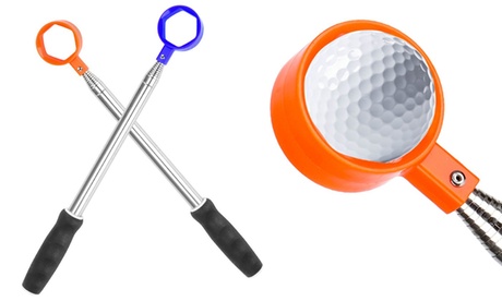 Stainless Steel Golf Ball Retriever Tool Telescopic for Water Blue