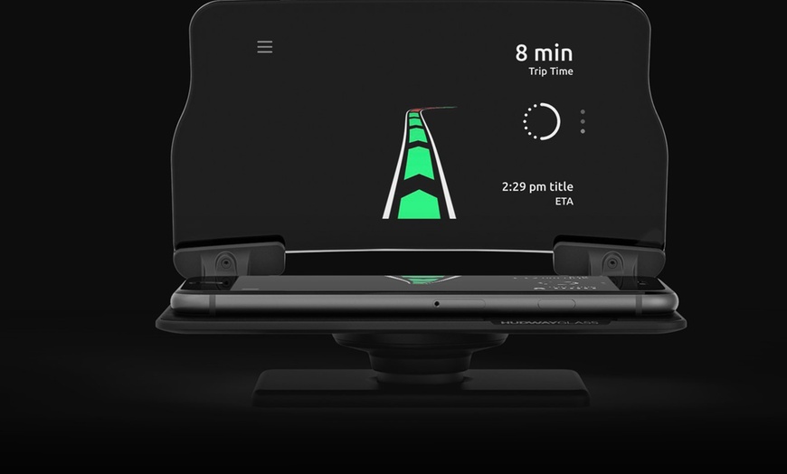 Image 2: Smartphone Car Heads Up Display