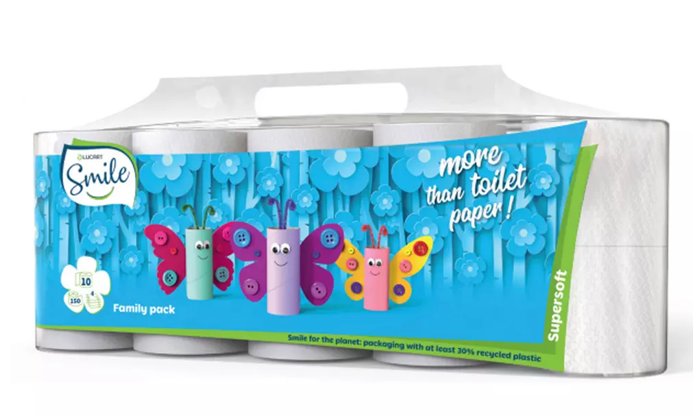 Fino a 96 rotoli di carta igienica Smile