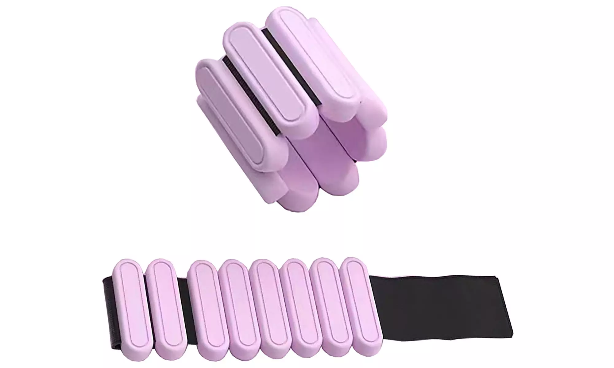 Zummy Set of 2 (1lb & 2lb )  Adjustable Wearable Wrist & Ankle Weights  