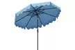 Costway 9 ft Patio Umbrella Two-Tier Market Table Umbrella Sun-Protective Canopy - Second Medium