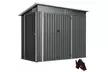 Metal Garden Storage Shed with Double and Side Doors - Image 4