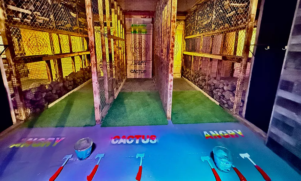 30-Minute Rage Room with optional One-Hour Axe Throwing  for 1, 2 or 3