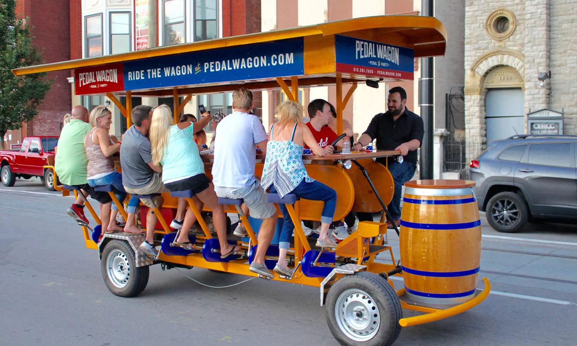 Dayton Pedal Wagon Rental for Up to 15 or Tickets for 8 (Up to 40% Off). Four Options Available. - Primary Image