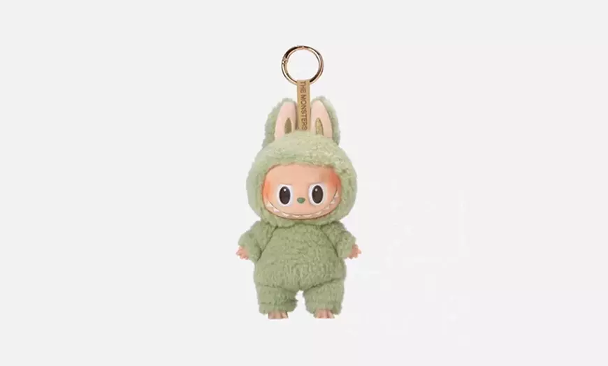 Image 3: Labubu Inspired Plush Monster Doll Keychain Bag Charm