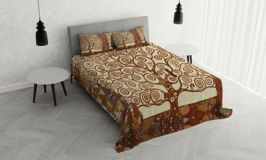 Image 15: Parure letto matrimoniale Sogni d'Autore in 100% cotone Made in Italy