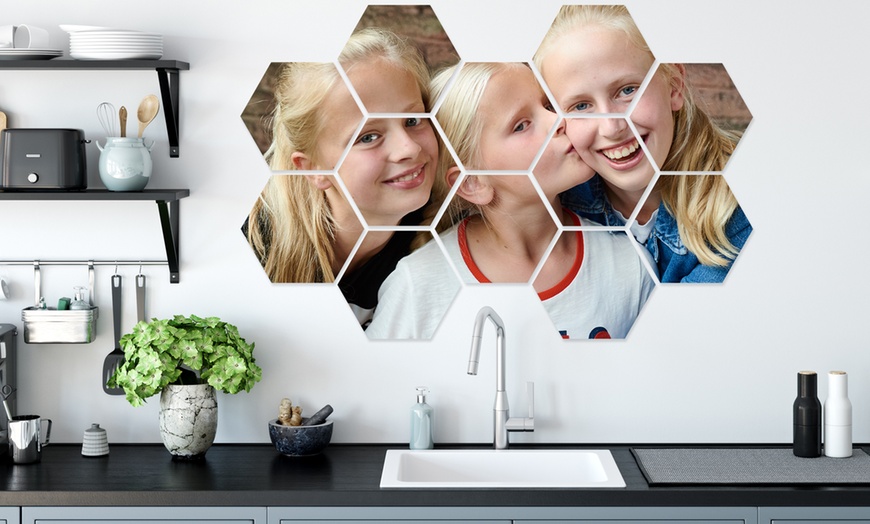 Image 7: Personalisierbare Foto-Wandbild über 5, 6, 8 oder 12 Hexagone