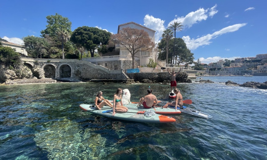 Image 1: Tour guidé de 4h en vélo électrique puis paddle avec Nissalentours