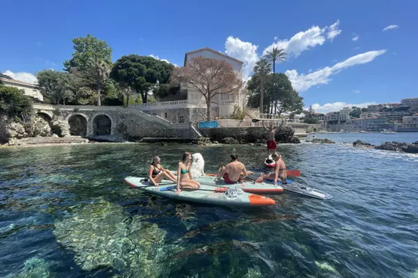 Tour guidé de 4h en vélo électrique puis paddle avec Nissalentours