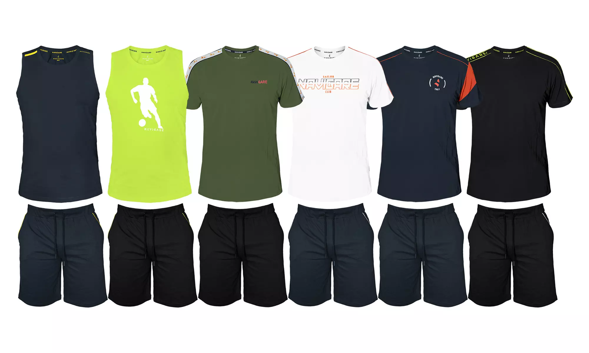 Completo homewear da uomo a maniche corte Navigare