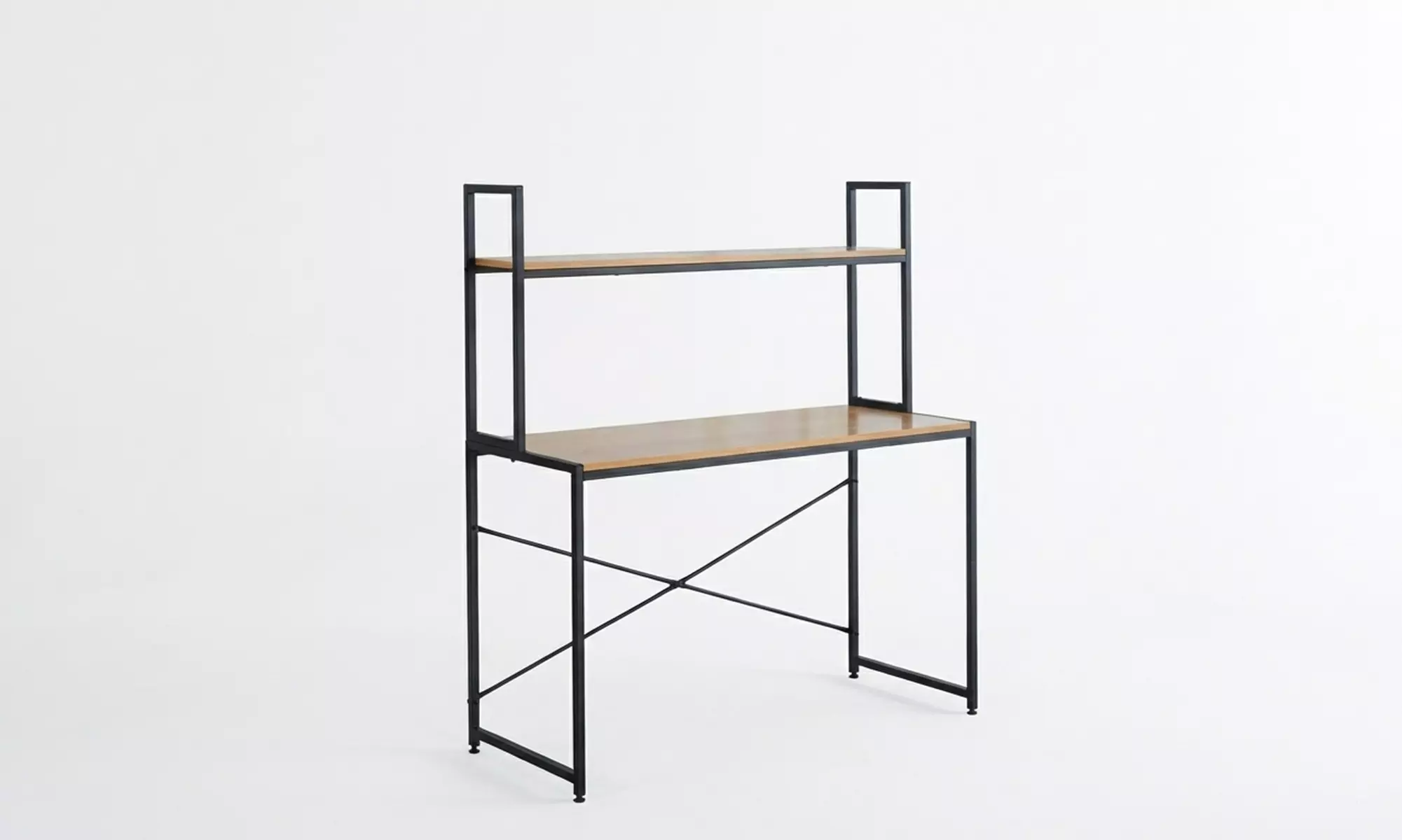 Bureau Sampur avec étagère industriel