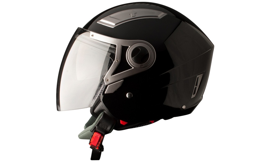 Image 3: Double Visor Motorcycle Helmet