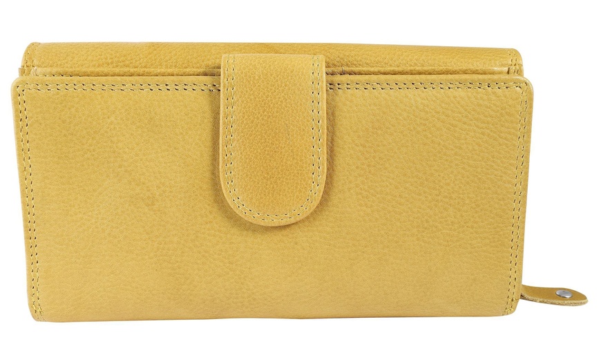 Image 38: Cartera de piel genuina para mujer Leonardo Verrelli