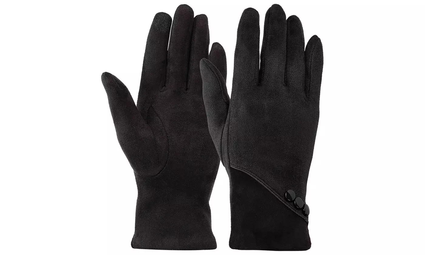 Itbelongs2u Women's Winter Gloves Fleece Lined with Touchscreen Tips