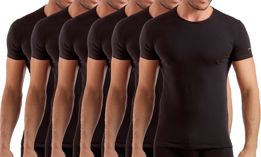 Image 7: Pack di 6 t-shirt o canotte da uomo Enrico Coveri