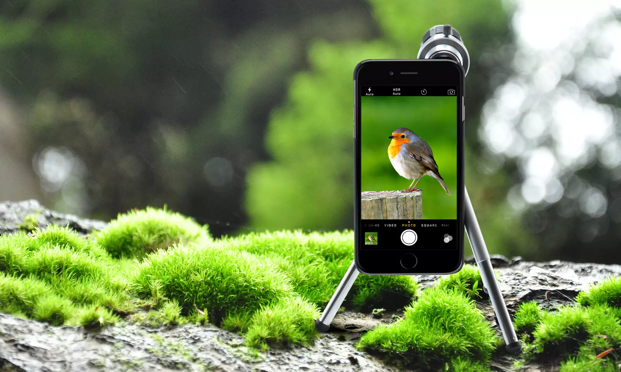 Kit téléobjectif pour smartphone Sinji avec trépied en aluminium - Second Medium