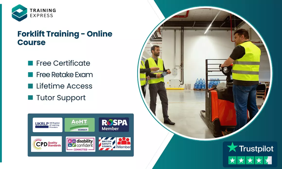 Learn Forklift Training or Get Lifetime Membership to 2500+ Courses Online (Up to 43% Off) at Training Express