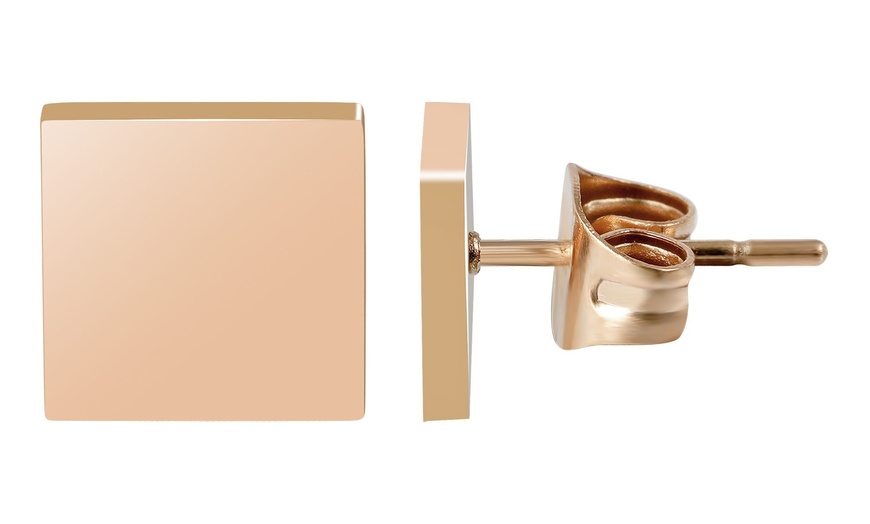 Image 6: Akzent Edelstahl-Ohrstecker für Damen