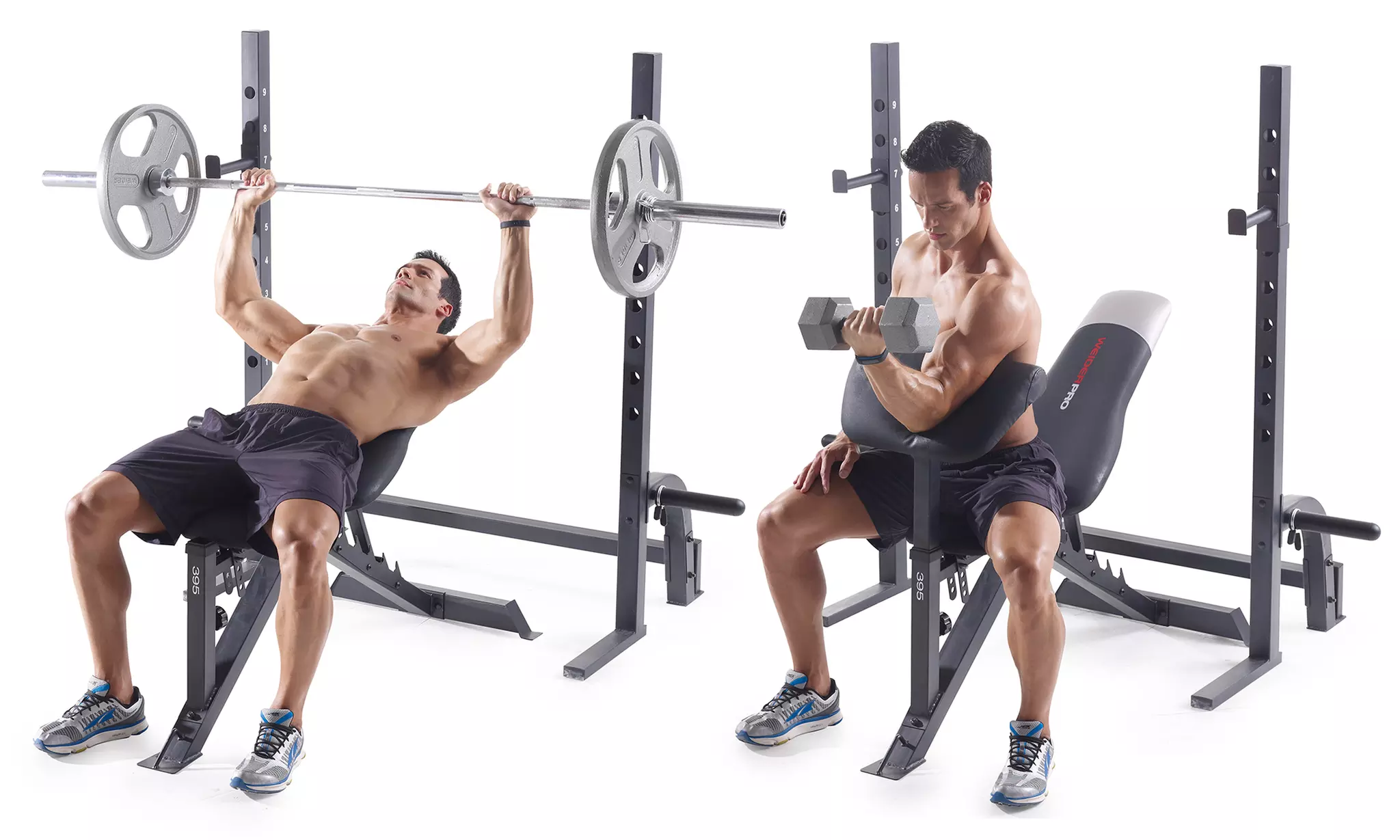 Weider Pro 395 Olympic Weight Bench with Leg Developer - Primary Image