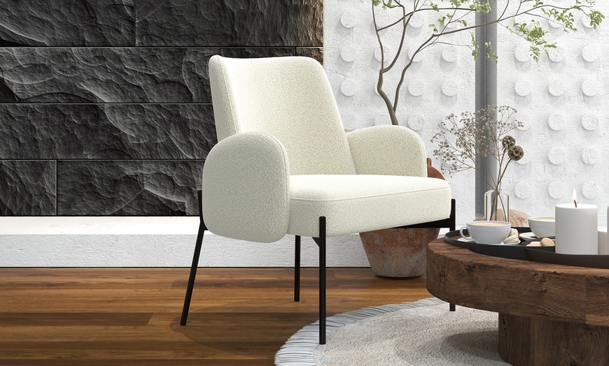 Image 8: Fauteuil en "Alexis" de Doosense en tissu cozy 