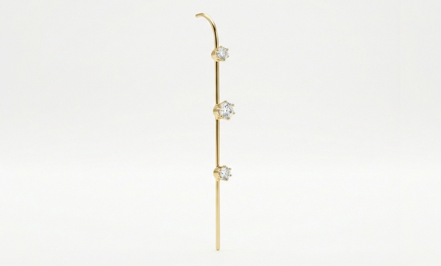 Image 4: Single Threader Earring