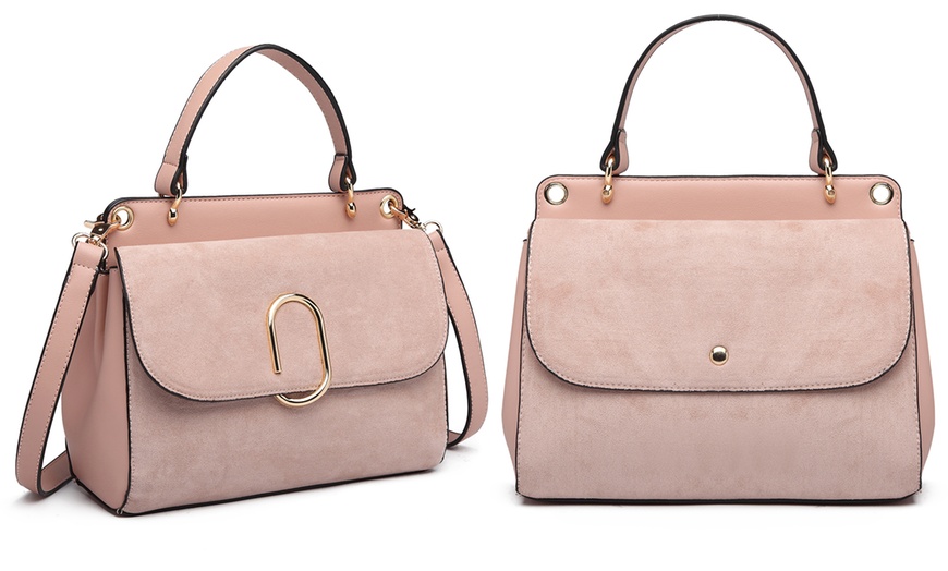 Image 8: Miss Lulu Matt Shoulder Bag