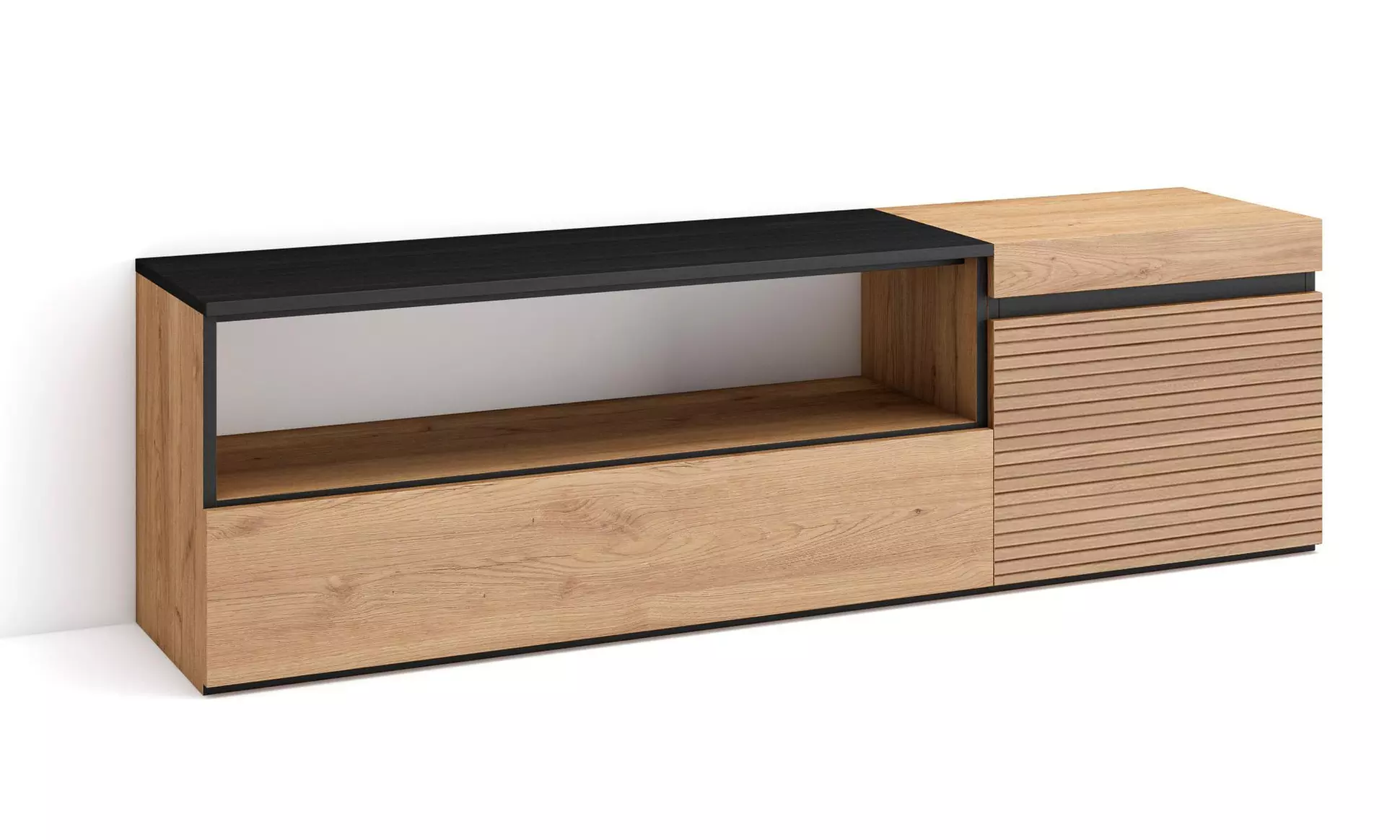 Meuble TV avec ou sans cheminée électrique LED